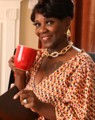 woman smiling and read a book